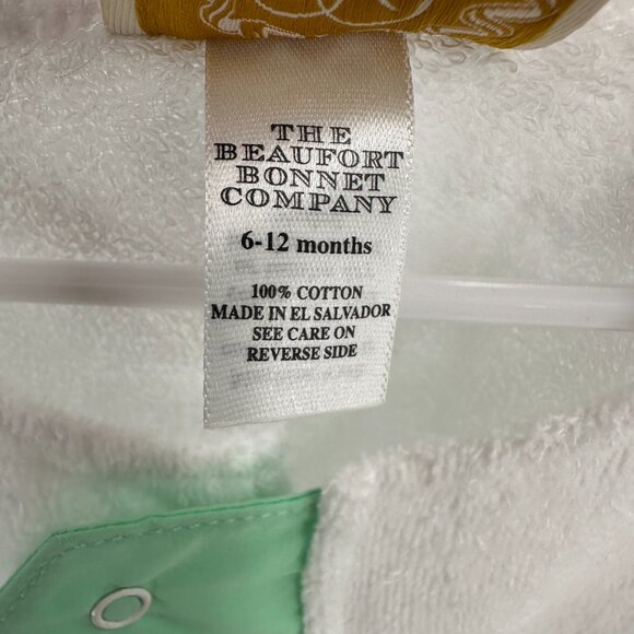 The Beaufort Bonnet Company Terry Cloth Bath Robe Snap 6-12 Months Lot of 2 - Picture 12 of 12